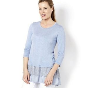 [LOGO] Soft Tunic, Lace Trim